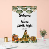 Florgrün Acryl Dholki Nachtschild Acrylschild (Hochzeit)