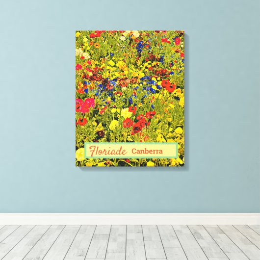 Floriade Canberra Australien Blume Festival Mohn Leinwanddruck (Insitu (Holzboden))