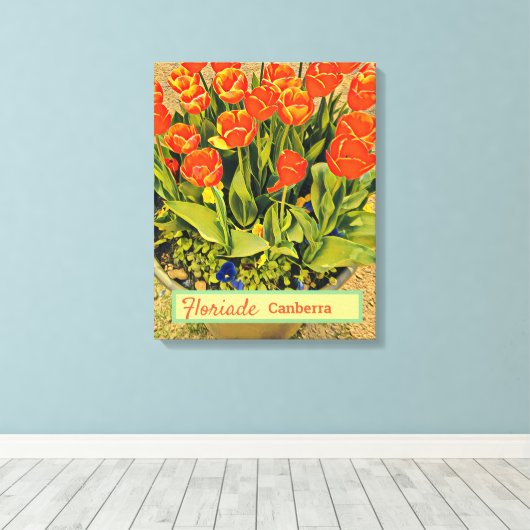 Floriade Canberra Australien Blume Festival Tulpen Leinwanddruck (Insitu (Holzboden))