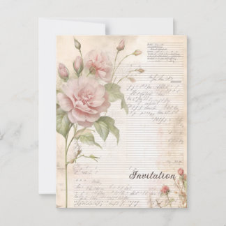 floriale Retrokarte Postkarte