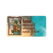 Florian mit Eimer (Rauch; M 019) Adressaufkleber (Vorne)