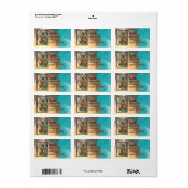 Florian mit Eimer (Rauch; M 019) Adressaufkleber (Vorne)