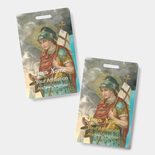 Florian mit Eimer (Rauch; M 019) Ausweis (Vorder- & Rückseite)