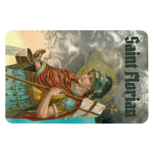 Florian mit Eimer (Rauch; M 019) Magnet (Horizontal)