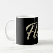 Florian Name whitegold Tasse Teetasse Kaffeetasse (Links)