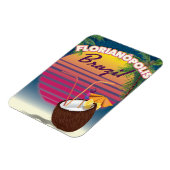 Florianópolis Brasilianisches Reiseplakat Magnet (Linke Seite)