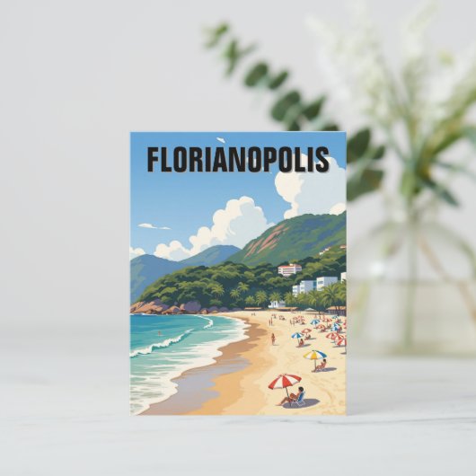 Florianópolis Brasilien Postkarte (Stehend Vorderseite)
