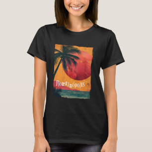 Florianopolis Brasilien Retro Beach Sunset Vintag T-Shirt
