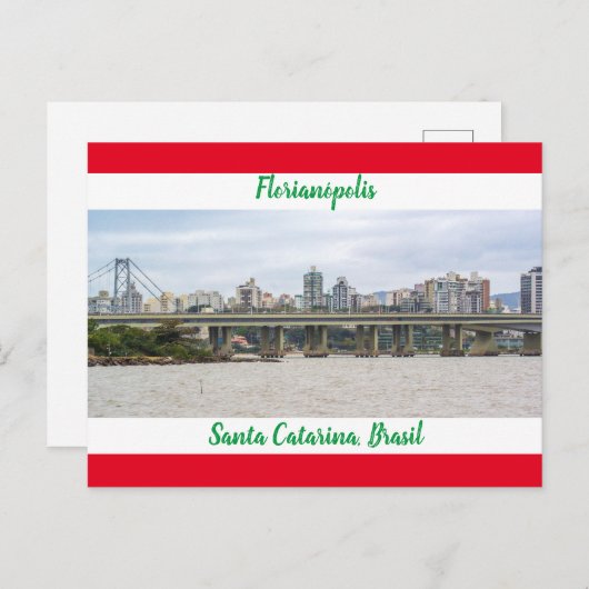 Florianópolis, Santa Catarina, Brasil Postkarte (Vorne/Hinten)