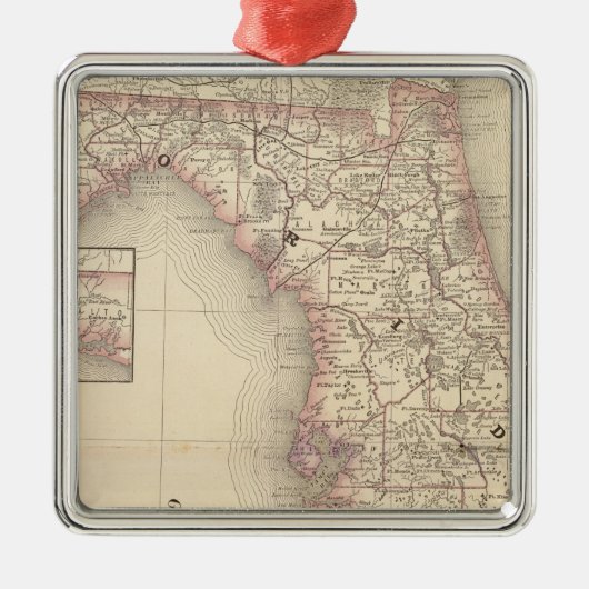 Florida 10 silbernes ornament (Vorne)