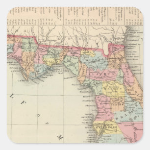 Florida 13 quadratischer aufkleber