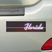 Florida 1984 Neonposter Autoaufkleber (Auf Auto)
