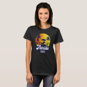 Florida 2023 Sunset Beach Retro Premium T-Shirt (Vorne ganz)