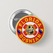 Florida Abzeichen für bosnisch-amerikanisches Butt Button (Vorne & Hinten)