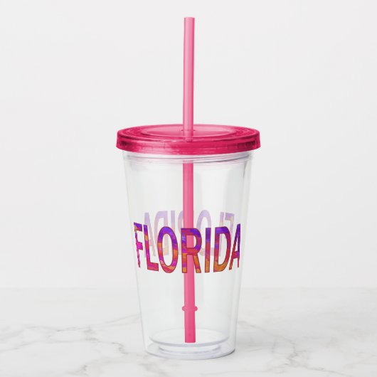 Florida Acryltrinkbecher (Vorderseite)