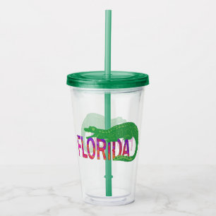 Florida Alligator Acryltrinkbecher