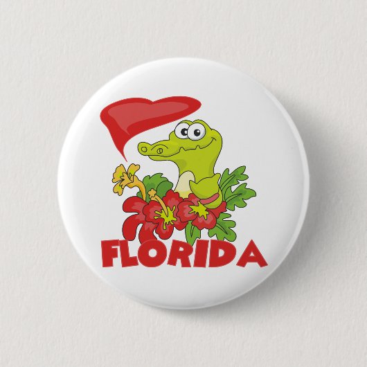Florida-Alligator Button (Vorderseite)