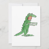Florida Alligator Einladung (Vorderseite)