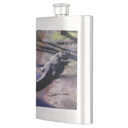 Florida-Alligator Flachmann (Links)