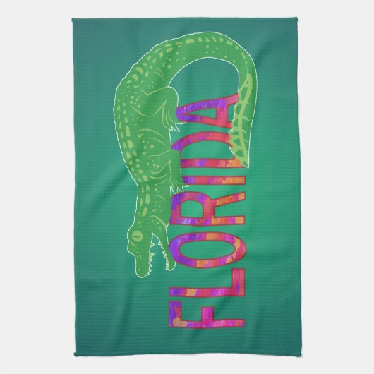 Florida Alligator Geschirrtuch (Vertikal)