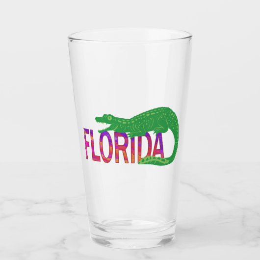 Florida Alligator Glas (Vorderseite)
