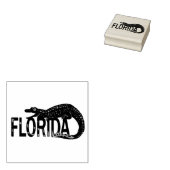 Florida Alligator Gummistempel (Stempel)