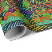 Florida Alligator - Hurrican Critters Geschenkpapier (Rolleneckpunkt)