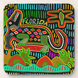 Florida Alligator - Hurrikan-Kreaturen Getränkeuntersetzer