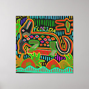 Florida Alligator - Hurrikan-Kreaturen Leinwanddruck