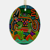 Florida Alligator - Hurrikanische Ritter Keramik Ornament (Rechts)