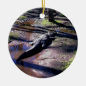 Florida-Alligator Keramik Ornament (Vorne)
