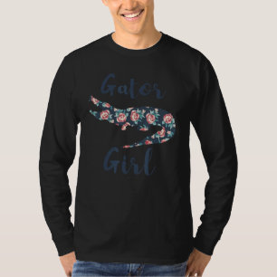 Florida Alligator Kinder Gator Girl Crocodile T-Shirt