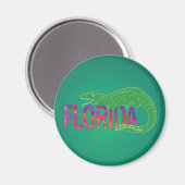 Florida Alligator Magnet (Vorderseite/Rückseite)
