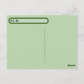 Florida Alligator mit ID-Box verschieben Postkarte (Rückseite)