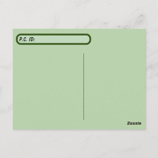 Florida Alligator mit ID-Box verschieben Postkarte (Rückseite)