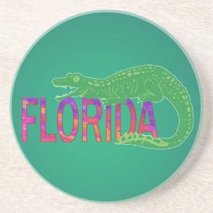 Florida Alligator Sandstein Untersetzer