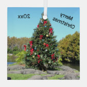 Florida Alligator Weihnachtsglas-Ornament Ornament Aus Glas (Rückseite)