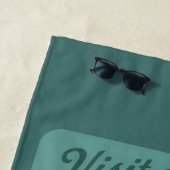 Florida Alligator Wrestling | Funny Retro Beach Strandtuch (Beispiel)