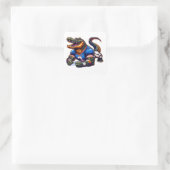 Florida-Alligatoren Quadratischer Aufkleber (Tasche)