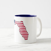 Florida American Flag Kaffee Tasse (VorderseiteRechts)