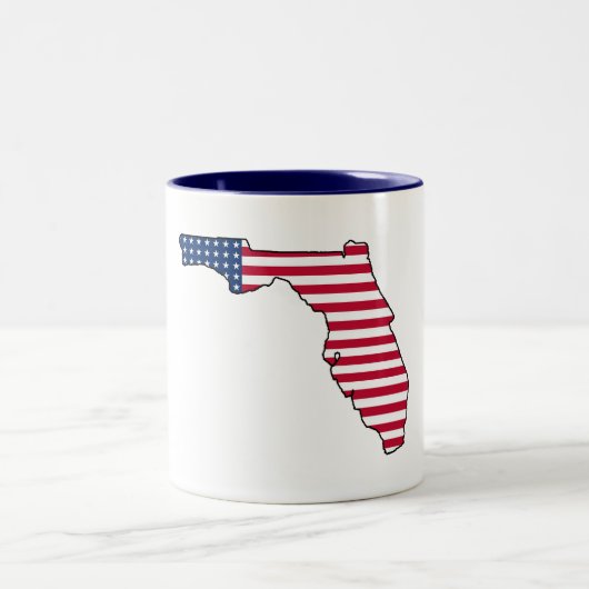Florida American Flag Kaffee Tasse (Mittel)