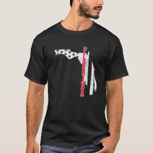 Florida American Flag Map Pride Patriotic 4. J T-Shirt