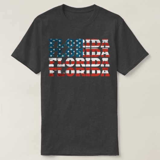 Florida American Flag T-Shirt (Design vorne)