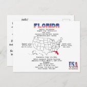 Florida American Staat auf der Karte und nützliche (Vorne/Hinten)