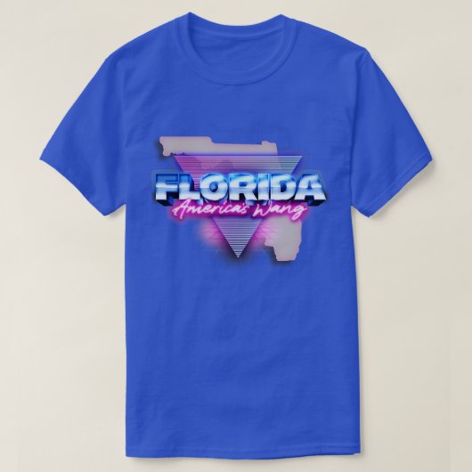 Florida Americas Wang 80er Retro Style Design T-Shirt (Design vorne)