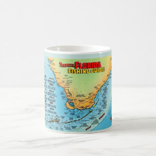 Florida-Anglerkarte-Mug Kaffeetasse