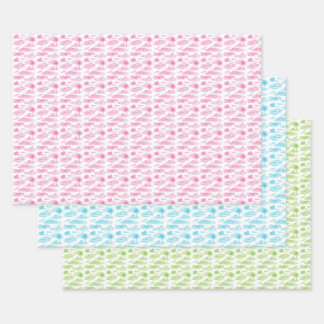 Florida Animal Toile Wrapping Paper  Geschenkpapier Set