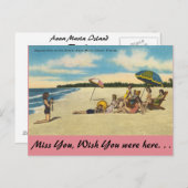 Florida, Anna Maria Island, Spaß am Strand Postkarte (Vorne/Hinten)