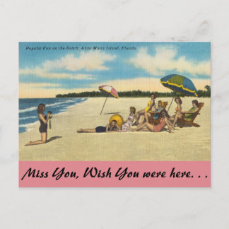 Florida, Anna Maria Island, Spaß am Strand Postkarte