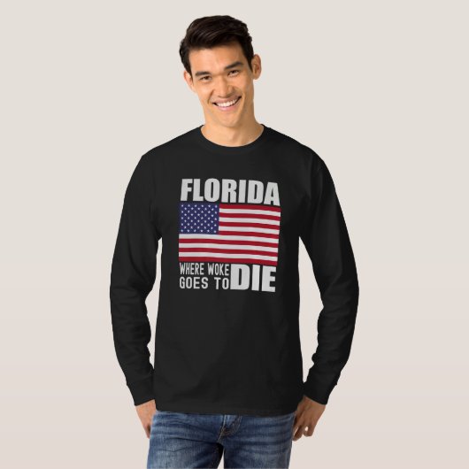 Florida Anti Woke Anti Liberal Desantis is DeFutur T-Shirt (Vorne ganz)